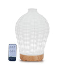 Essential Oil Aroma Diffuser and Remote - 100ml Rattan White Mist Humidifier-1