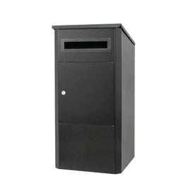 Parcel Delivery Drop Box Mailbox - Secure Home Package Locker 38x38x90cm Black