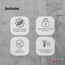 Parcel Delivery Drop Box Mailbox - Home Package Post Locker 41.5x38.5x102.5cm-7