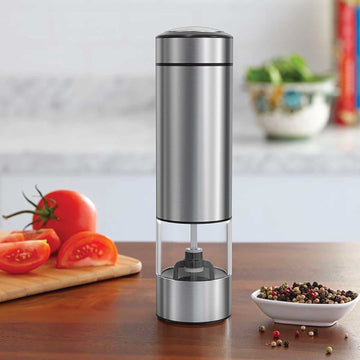 Electric Salt and Pepper Grinder - One Press Battery Operated Shaker Mill - 0