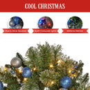 Christabelle 274cm Blue Collection Multicolour Pre-Lit Christmas Garland-8