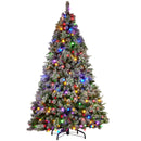 Christabelle Snowy Crown Pine 2.3m Multicolour Pre-Lit Christmas Tree with 1453 Tips-1