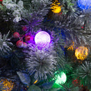 Christabelle Snowy Crown Pine 2.7m Multicolour Pre-Lit Christmas Tree with 2429 Tips-6