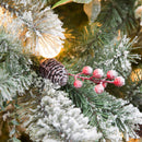 Christabelle Snowy Crown Pine 2.7m Multicolour Pre-Lit Christmas Tree with 2429 Tips-7