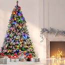 Christabelle Snowy Crown Pine 2.7m Multicolour Pre-Lit Christmas Tree with 2429 Tips-12