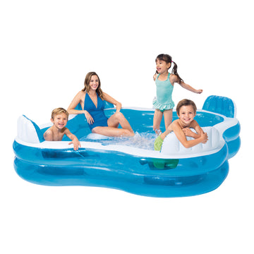 Intex Swim Center Square Inflatable Lounge Pool - 0