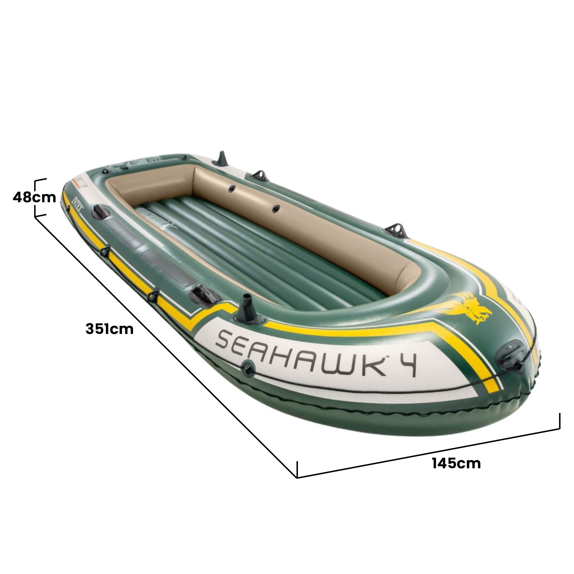 Intex Seahawk 4 Inflatable Boat Set - 4 Person