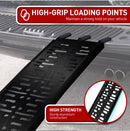 Kartrite Aluminium Folding Loading Ramp ATV Motorbike Motorcycle Golf Buggy Trailer - Black-6