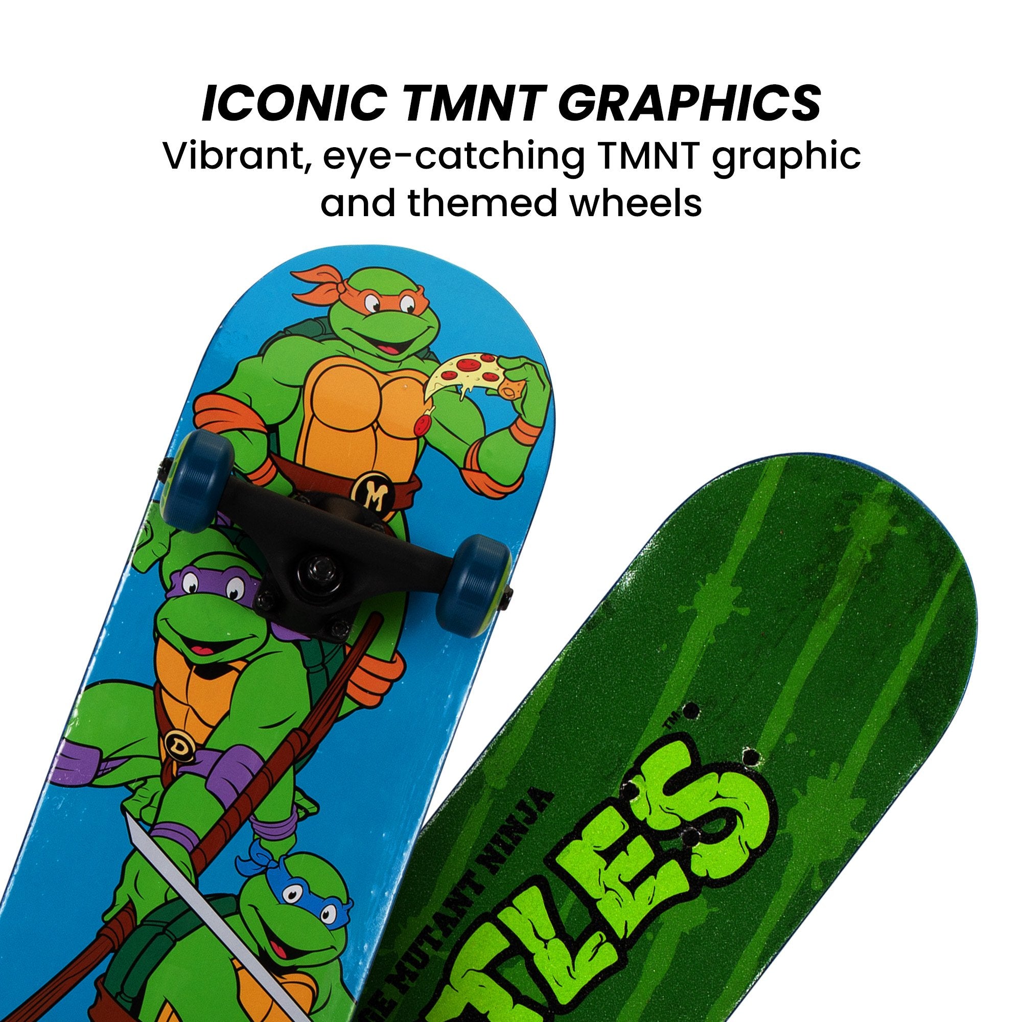 Kryptonics Teenage Mutant Ninja Turtles 28-inch Turtle Time Popsicle Skateboard