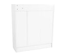 Sarantino 21 Pairs Shoe Cabinet Storage Organiser Shelf 2 Doors 80 x 30 x 90cm in White-6