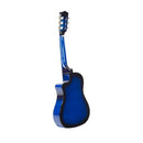 Karrera Childrens 34in Wooden Acoustic Guitar Kids - Blue-3