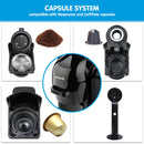 Pronti HomeMaid 3-in-1 Coffee Machine Multi-Capsule Pods and Ground Coffee Nespresso & Caffitaly Compatible CM-511HM-5