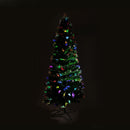Christabelle 1.2m Pre-Lit Fibre Optic Artificial Christmas Tree with Multicolour Twinkling Star Lights-4