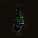 Christabelle 1.2m Pre-Lit Fibre Optic Artificial Christmas Tree with Multicolour Twinkling Star Lights-4