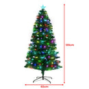 Christabelle 1.2m Pre-Lit Fibre Optic Artificial Christmas Tree with Multicolour Twinkling Star Lights-5