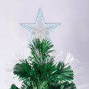 Christabelle 1.2m Pre-Lit Fibre Optic Artificial Christmas Tree with Multicolour Twinkling Star Lights-6