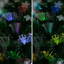 Christabelle 1.2m Pre-Lit Fibre Optic Artificial Christmas Tree with Multicolour Twinkling Star Lights-9
