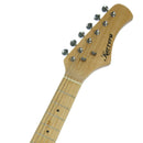 Karrera Kids Electric Guitar Junior Beginner Double Cutaway Scaled-Down Instrument for Children - Pink-4