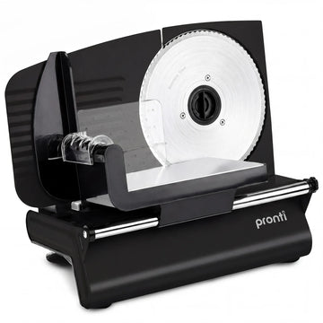 Pronti Electric Deli and Food Slicer with Adjustable Thickness - Black