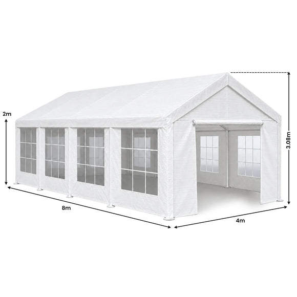 Wallaroo 4x8 Outdoor event marquee - White