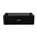 Wallaroo Garden Bed 100 x 60 x 30cm Galvanized Steel - Black-2