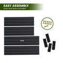 Wallaroo Garden Bed 100 x 60 x 30cm Galvanized Steel - Black-7