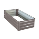 Wallaroo Garden Bed 120 x 60 x 30cm Galvanized Steel - Grey-3