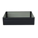 Wallaroo Garden Bed 120 x 90 x 30cm Galvanized Steel - Black-3