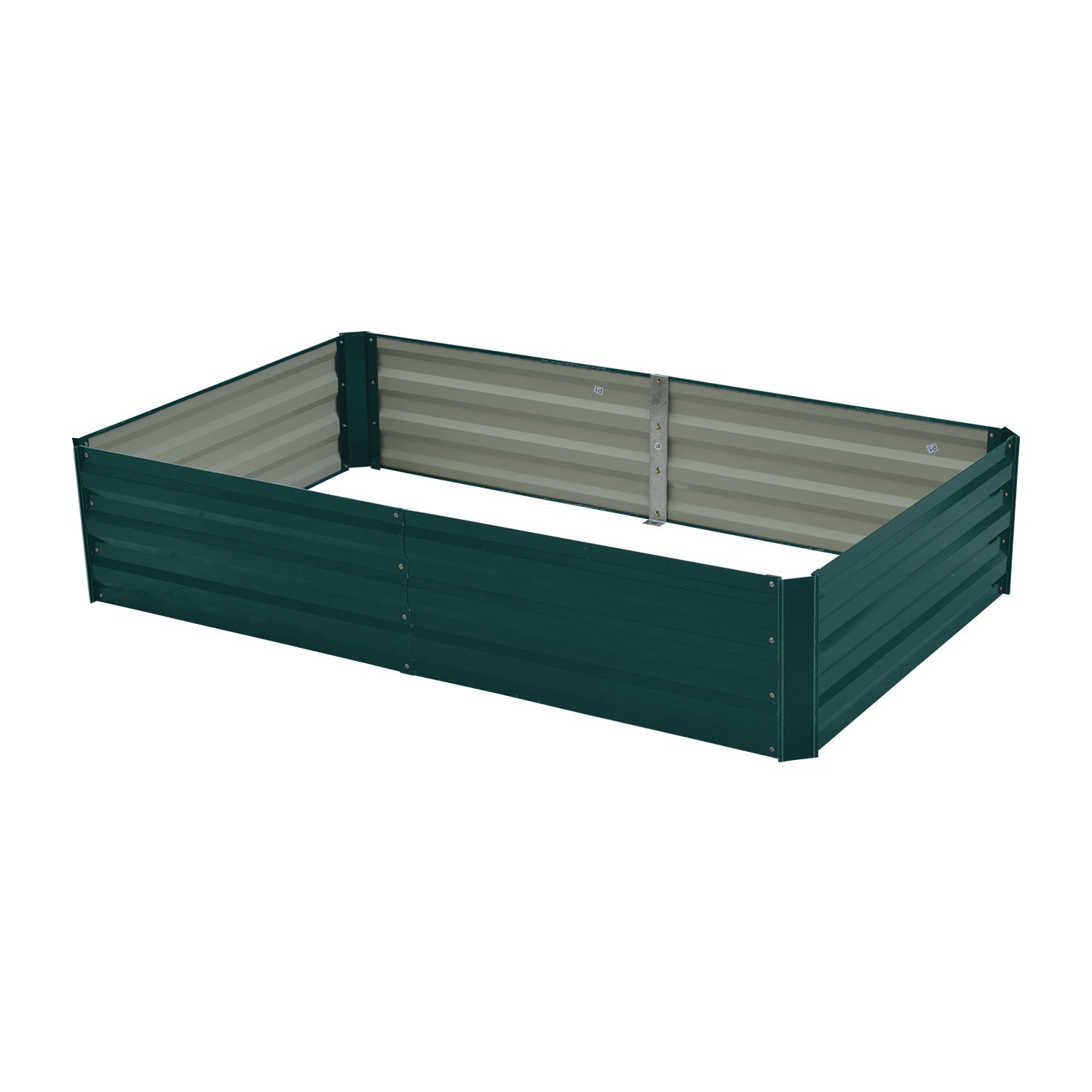 Wallaroo Garden Bed 150 x 90 x 30cm Galvanized Steel - Green