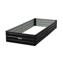 Wallaroo Garden Bed 210 x 90 x 30cm Galvanized Steel - Black-1