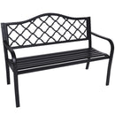 Wallaroo Steel Outdoor Garden Bench - Elegant-1