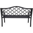 Wallaroo Steel Outdoor Garden Bench - Elegant-4