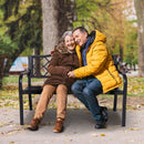 Wallaroo Steel Outdoor Garden Bench - Elegant-9