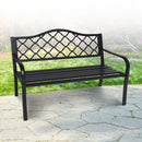 Wallaroo Steel Outdoor Garden Bench - Elegant-10