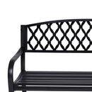 Wallaroo Steel Outdoor Garden Bench - Diamond-7