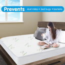 Laura Hill Fitted Bamboo Mattress Protector Underlay Queen King Single Size-6