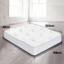 Laura Hill Fitted Bamboo Mattress Protector Underlay Queen King Single Size-7