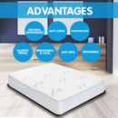 Laura Hill Fitted Bamboo Mattress Protector Underlay Queen King Single Size-8
