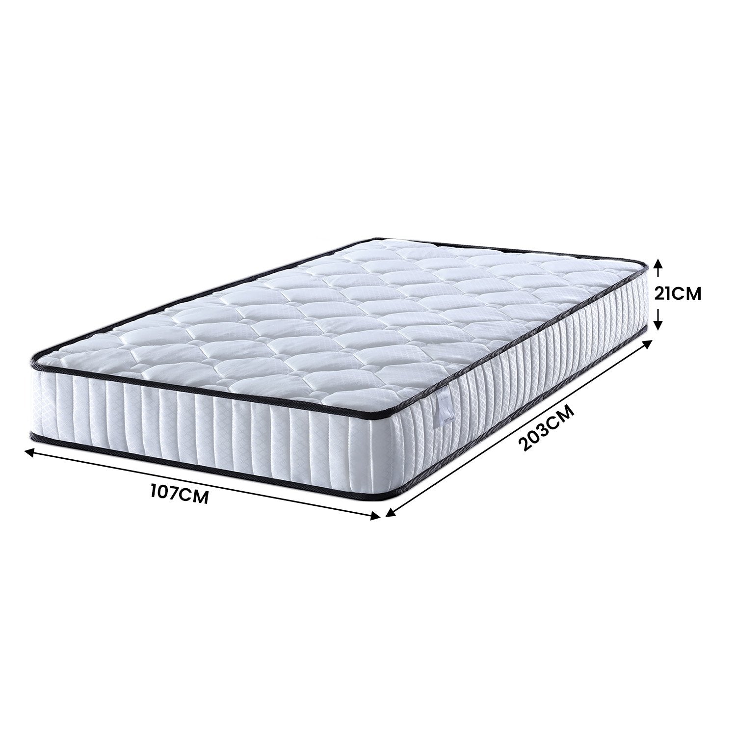 Laura Hill King Single Size Mattress Pocket Spring High Density Foam For Bed - 0