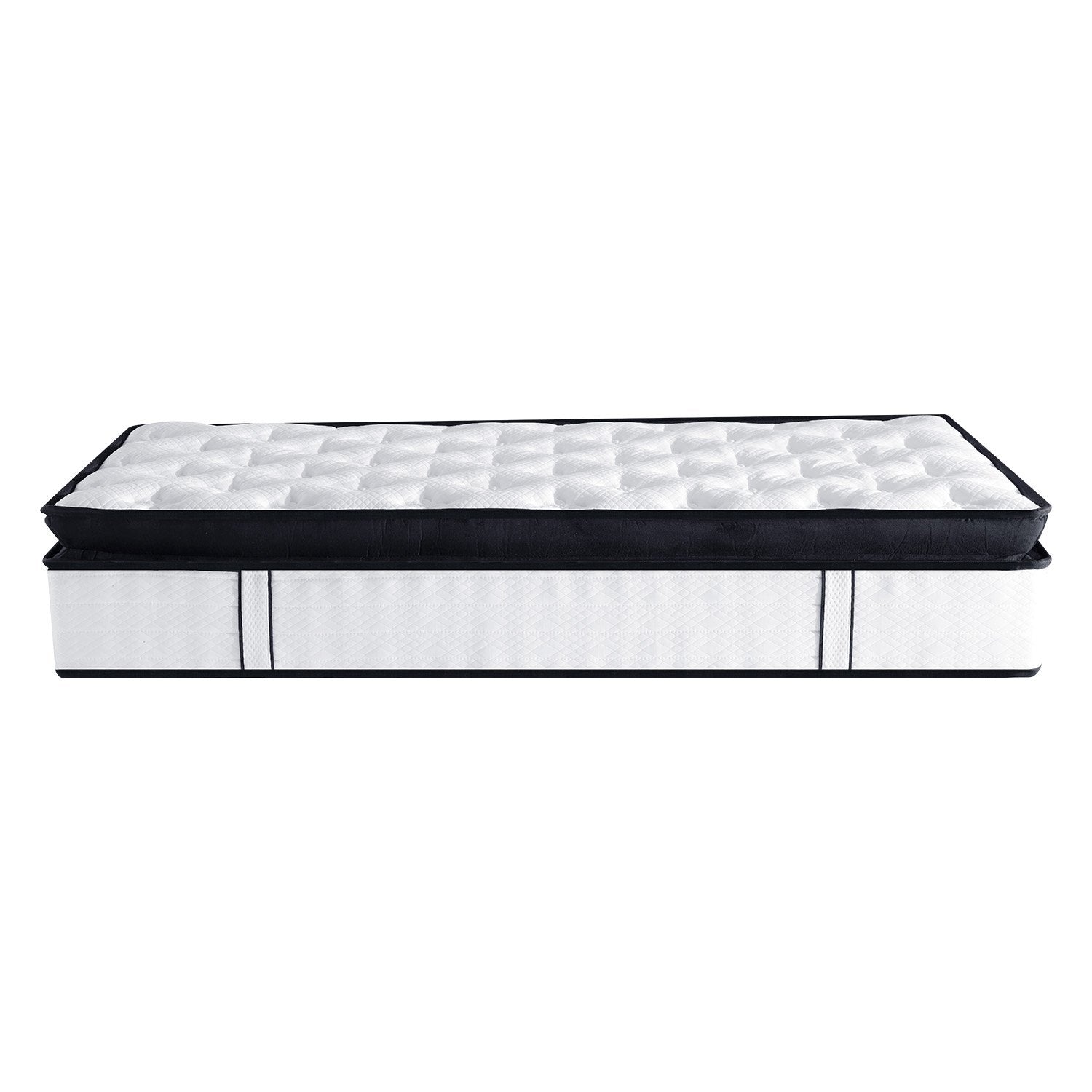 Laura Hill King Single Mattress Bed Size Euro Top 5 Zone Spring Foam 32cm - 0