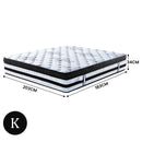 Laura Hill King Mattress Bed Size Euro Top 5 Zone Spring Foam 34cm Bedding-9