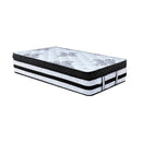 Laura Hill King Single Mattress Bed Size Euro Top 5 Zone Spring Foam 34cm-1