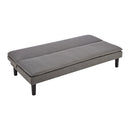 Sarantino 3 Seater Modular Faux Linen Fabric Sofa Bed Couch -Dark Grey-5