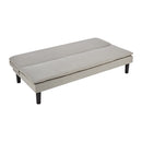 Sarantino 3 Seater Modular Faux Linen Fabric Sofa Bed Couch Light Grey-5