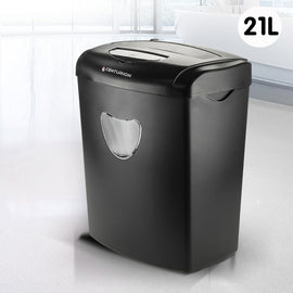 Centurion 21L Cross-Cut Office Shredder 10-Sheet Paper, CD & Credit Card Security - 0