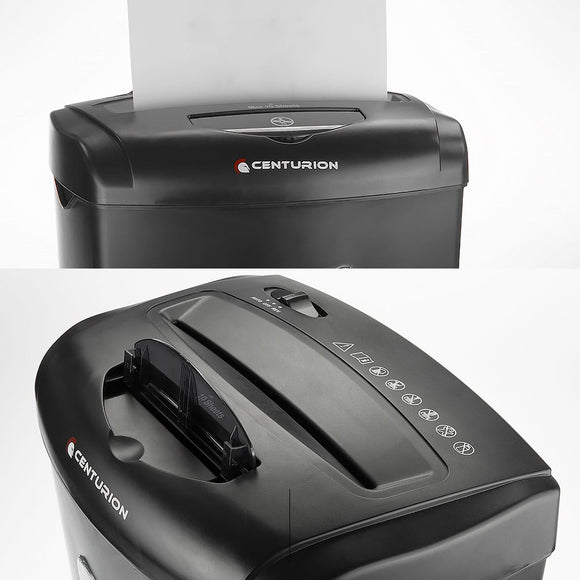 Centurion 21L Cross-Cut Office Shredder 10-Sheet Paper, CD & Credit Card Security