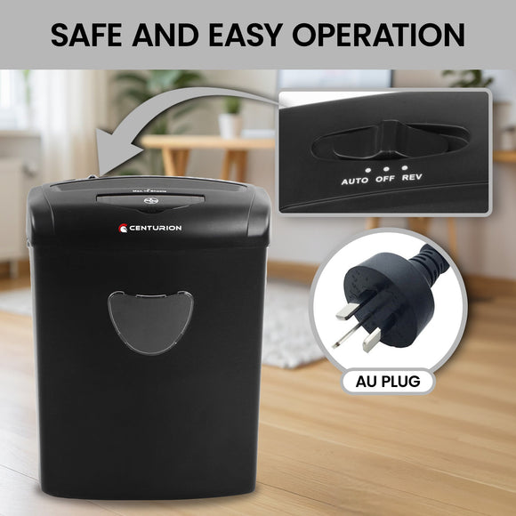 Centurion 21L Cross-Cut Office Shredder 10-Sheet Paper, CD & Credit Card Security