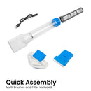 Aquajack Cordless Rechargeable Spa and Pool Vacuum Cleaner with Telescopic Pole & 2 Heads - 60 Min Runtime-5