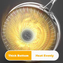 Stainless Steel Frying Pan Non-Stick Cooking Frypan Cookware 32cm Honeycomb Double Sided-4