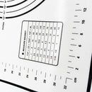 X Large Silicone Pastry Mat Thick Non Stick Baking Mat with Measurement 40*60 cm Fondant Mat Counter Mat Dough Rolling Mat Oven Liner Pie Crust Mat Red-15